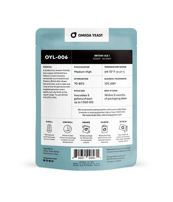 Omega Yeast British Ale I