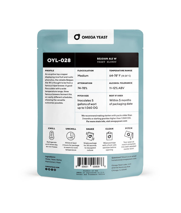 Omega Yeast Belgian Ale W