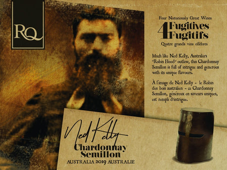 2019 RQ Ned Kelly - Australia Chardonnay Semillon Label
