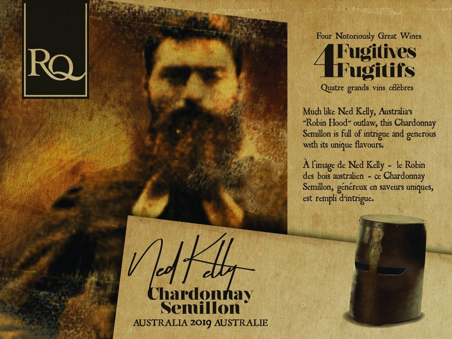 2019 RQ Ned Kelly - Australia Chardonnay Semillon Label