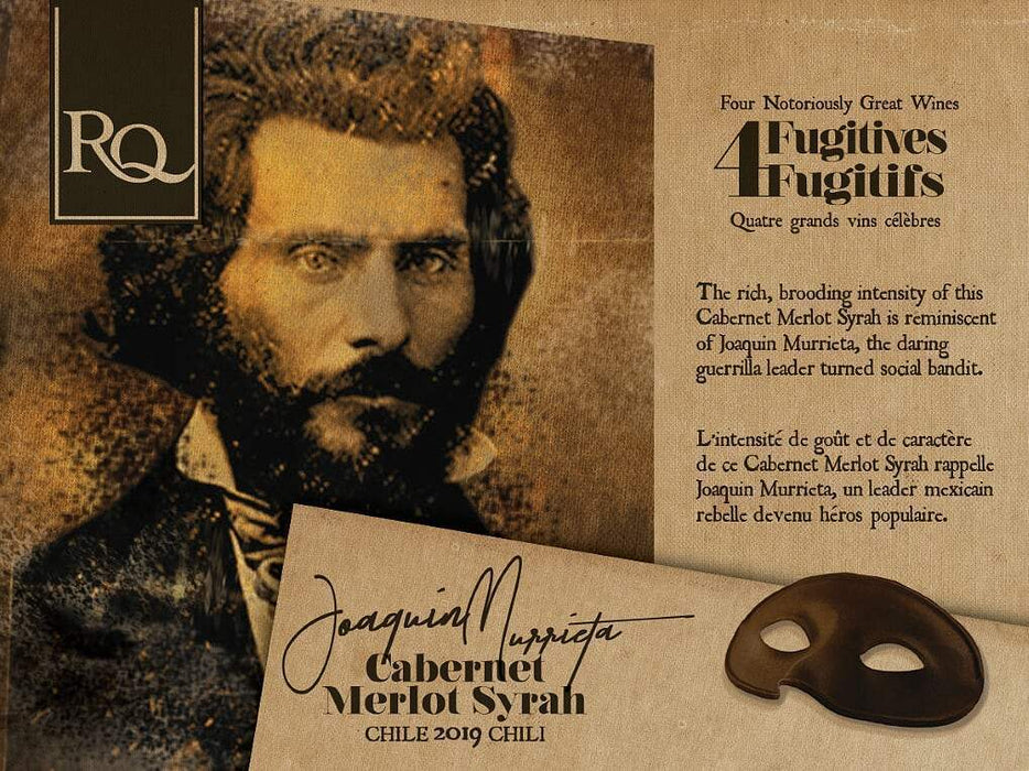 2019 RQ Joaquin Murrieta - Chile Cabernet Merlot Syrah Label