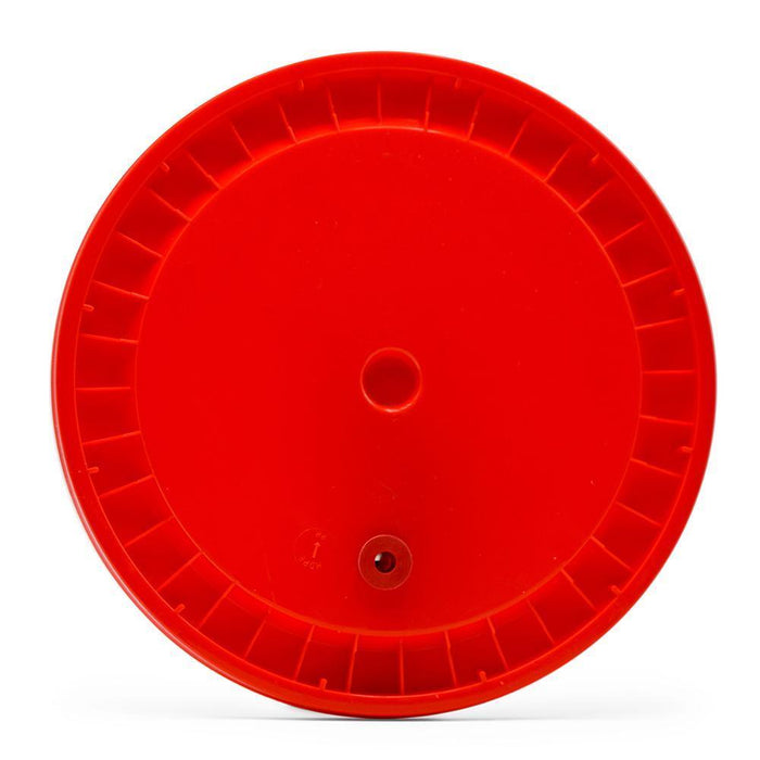 Grommeted Lid For 6.5 Gallon Bucket - Red