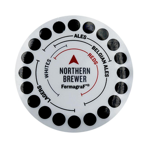 Northern Brewer FermagraF° Adhesive LCD Thermometer - Designed to Stick Directly to Big Mouth Bubbler Carboy