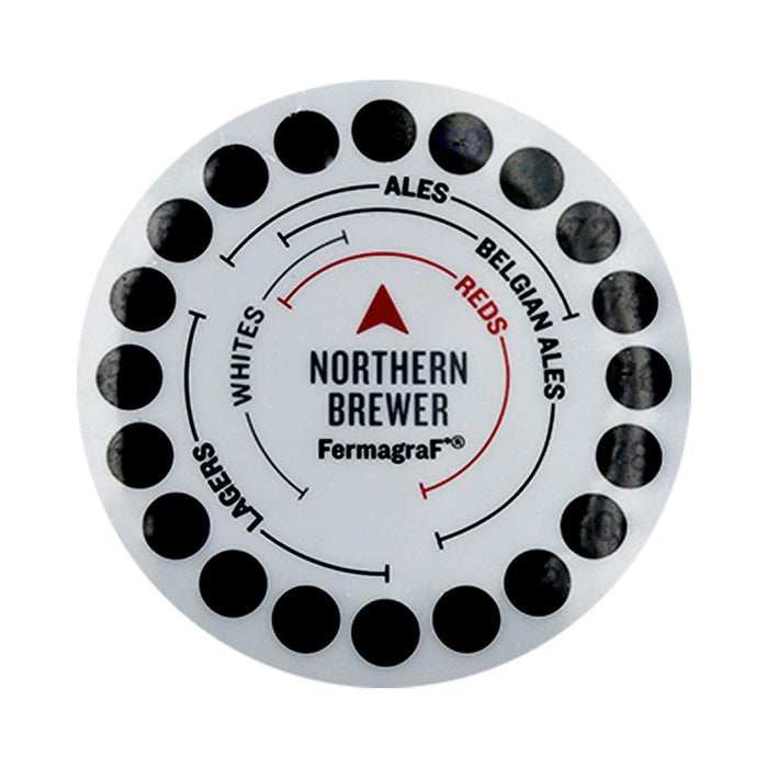 Northern Brewer FermagraF° Adhesive LCD Thermometer - Designed to Stick Directly to Big Mouth Bubbler Carboy