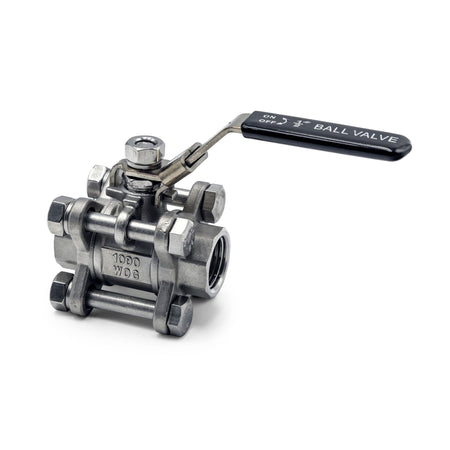3 Piece Ball Valve - 1/2" NPT 316SS