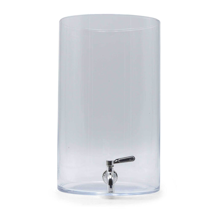 Glass Kombucha Fermenting Vessel w/ Stainless Steel Spigot - Front View