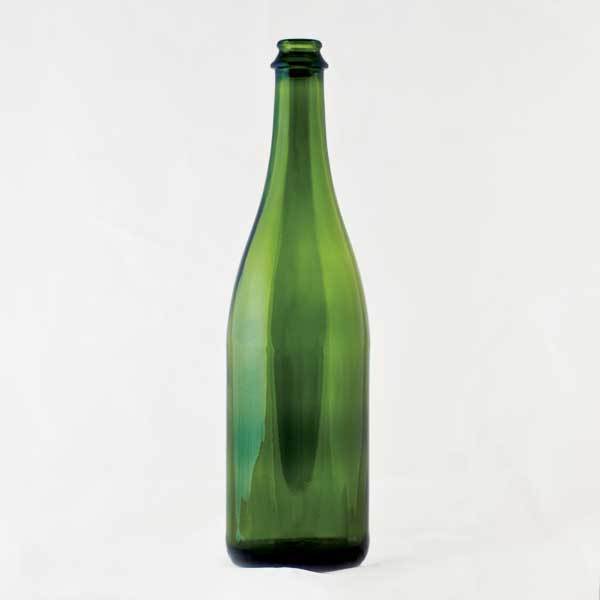 750 ml Green Champagne bottles