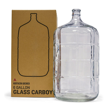 6 Gallon Glass Carboy for Making Beer & Wine - Northern Brewer - With Box