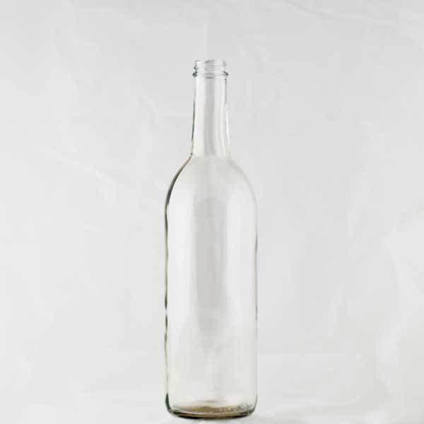 750 ml Clear Claret bottles - screw finish