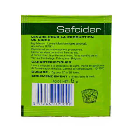 Safcider (5g) Dry Yeast