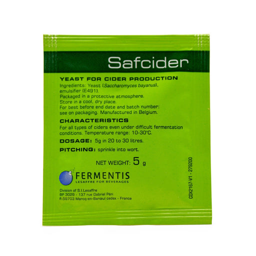 Safcider (5g) Dry Yeast