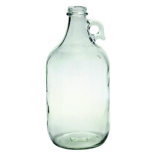 1/2 Gallon Clear Glass Growler Jug