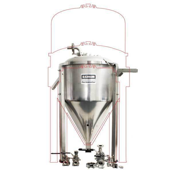 Blichmann Fermenator Conical Fermentor - Standard Fittings