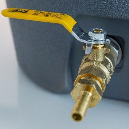 10 Gallon Fermenter's Favorites® Cooler Mash/Lauter Tun showing valve