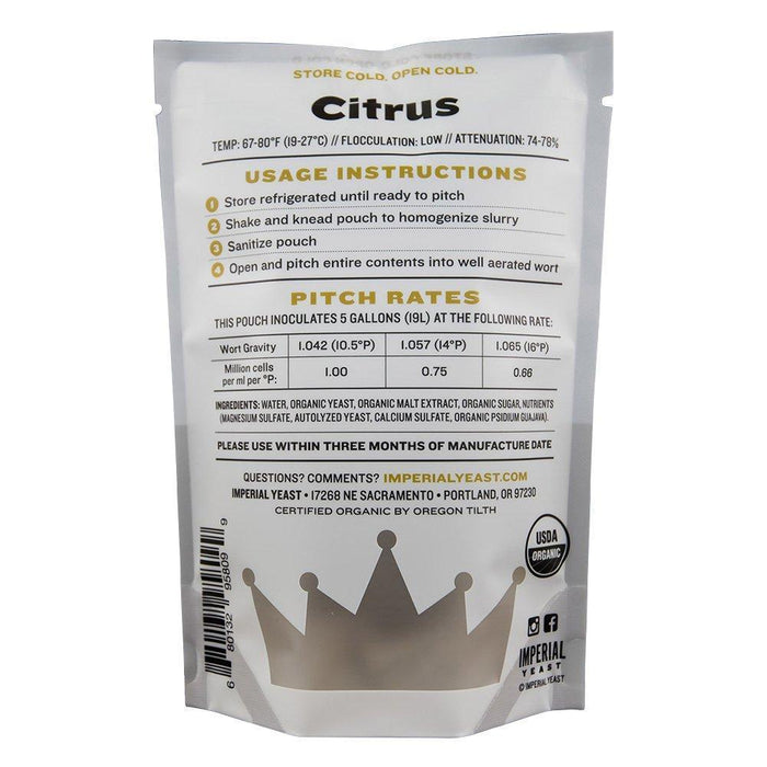 Imperial Yeast A20 Citrus