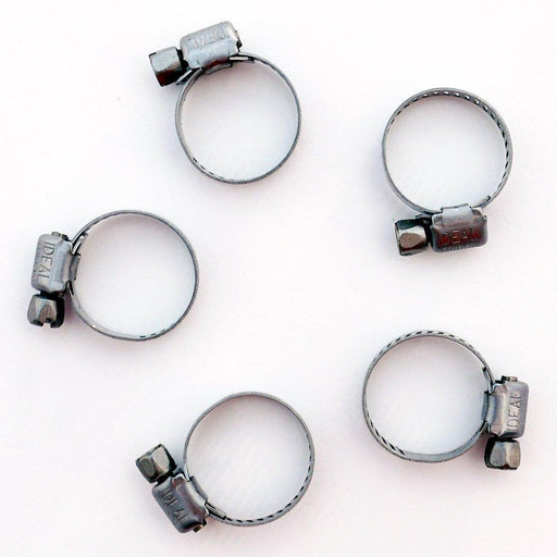 Worm Gear Clamp #2 stainless 1/4" - 7/8" OD (10 Pack)